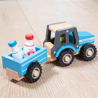 Tractor met Aanhanger - Melkbus